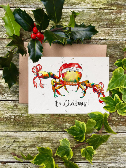 Don’t Be Crabby, It’s Christmas! Plantable Card