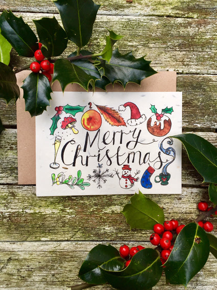 Merry Christmas Plantable Card
