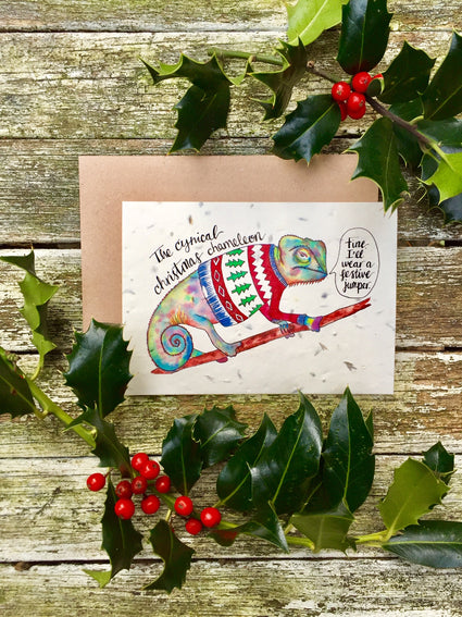 Plantable Card Chameleon