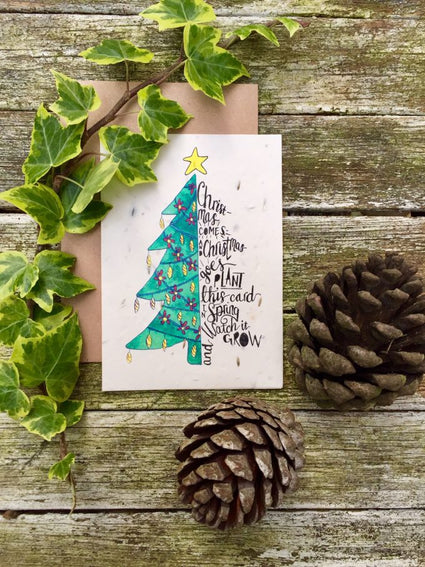Christmas Tree Plantable Card