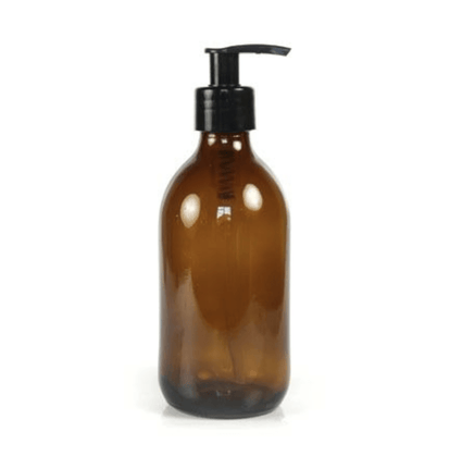250ml Amber Glass Pump Bottle - Acala
