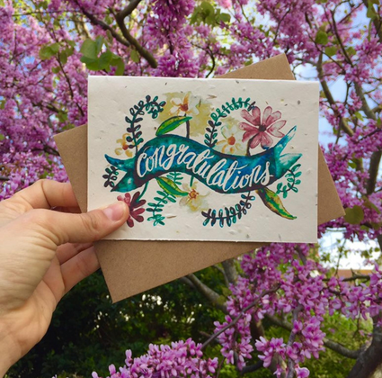 Plantable Greetings Card- Congratulations - Acala
