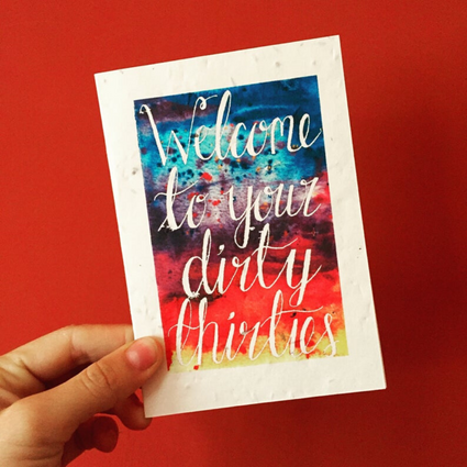 Plantable Greetings Card- 30th Birthday