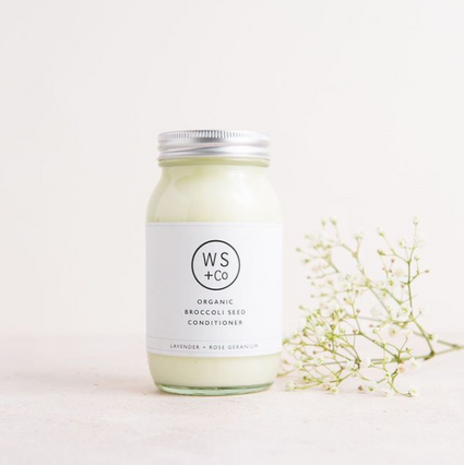 Organic Broccoli + Rose Geranium Hair Conditioner from Wild Sage + Co