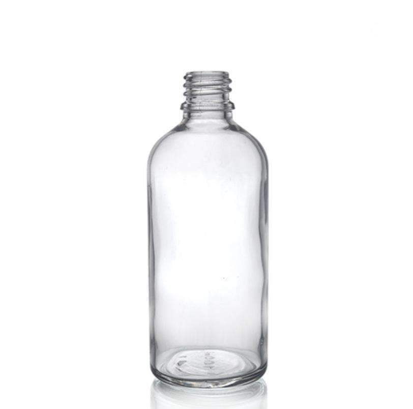 100ml Eco, Clear, Reusable Glass Dropper Bottle with Spray Pump - Acala