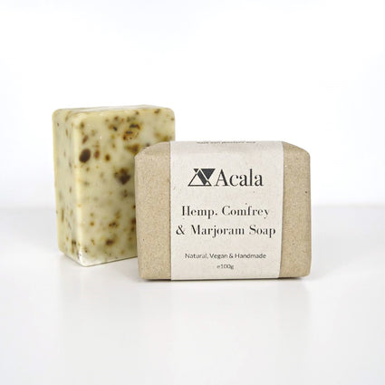 hemp comfrey and marjoram soap from acala