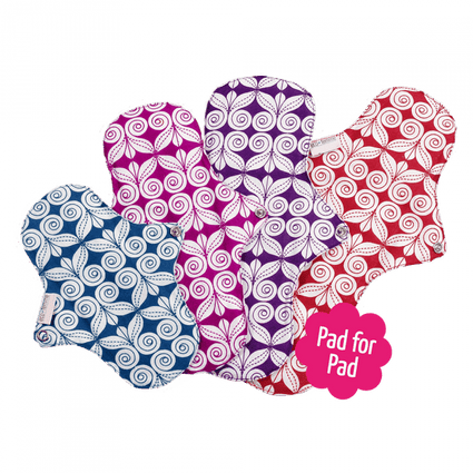 Organic Cotton Menstrual Pad Stater Kit from EcoFemme - Acala
